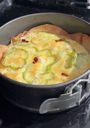 Une photo de Omelette légumes au four