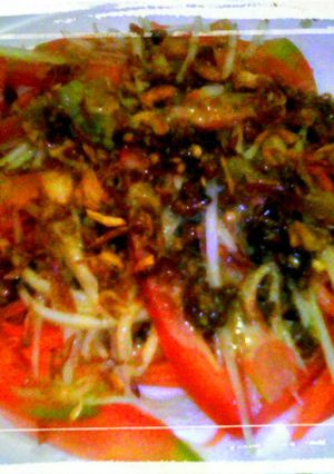 Foto resep Salad Tomat Bumbu Lotek