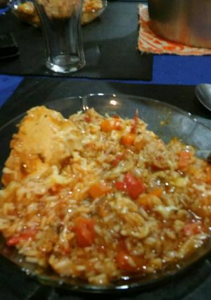 Una foto de Guiso Argentino de arroz y pollo. El más rico, receta de mamá