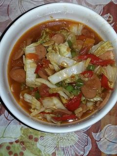 Foto resep Tumis Sawi Putih Sosis