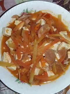Foto resep Tumis Pepaya Muda Kuah Santan