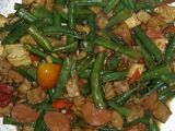 Tumis Tahu Tempe Kacang Panjang Sosis