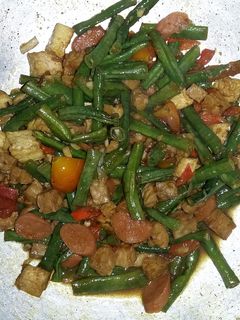 Foto resep Tumis Tahu Tempe Kacang Panjang Sosis