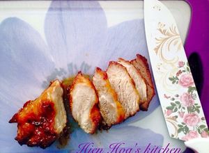 Hình của món Xá xíu kiểu Tàu (Chinese BBQ Pork or Char Siu).