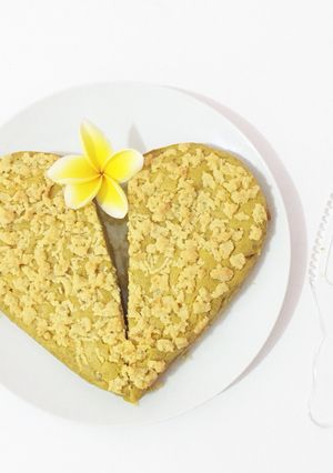 Foto resep Cake Ubi Kuning Streusel Keju