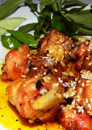 Hình của món Cánh gà chiên mắm.
