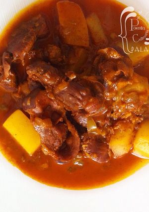 Una foto de Mollejas de pollo al vino tinto