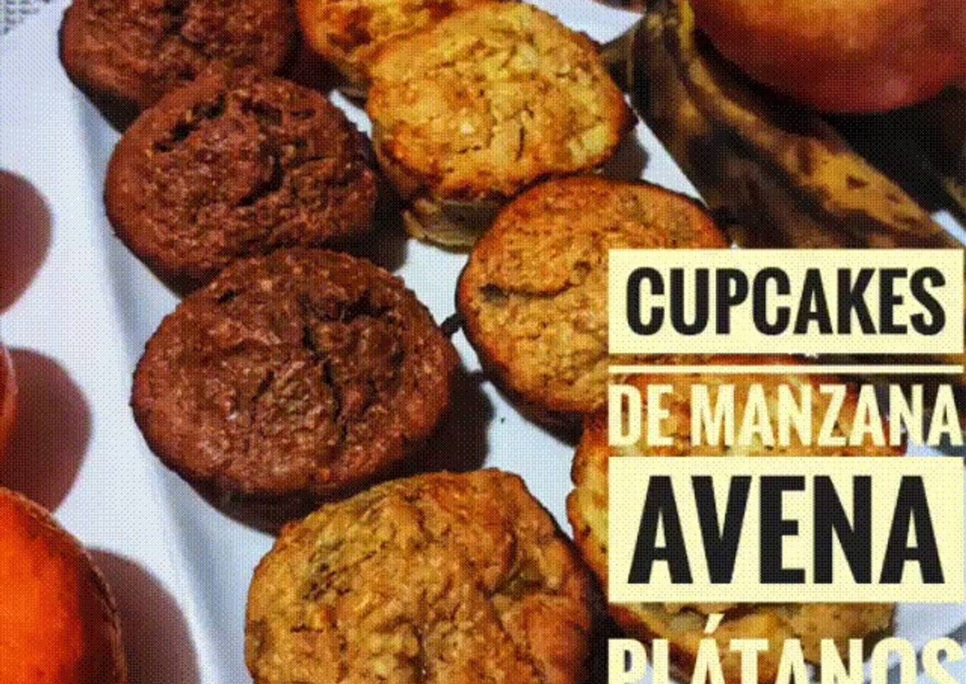 Cupcakes chocolate banana y manzana