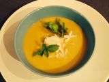 Crema de calabaza con leche de coco