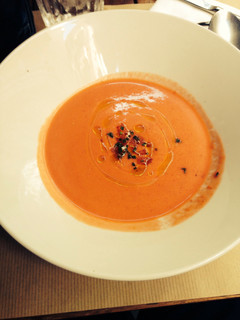 Una foto de Salmorejo de sandía