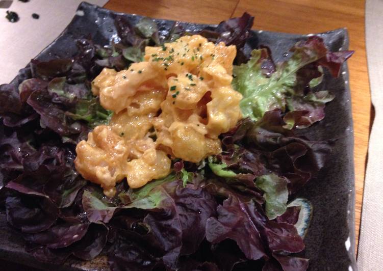 Tempura picante de langostino tigre