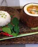 Curry khmer de pollo, cocina Birmana
