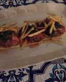 Tosta de steak tartar