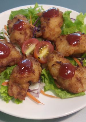 Hình của món Gà sốt kapung (간붕기 ).