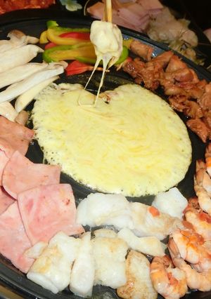 รูปของ หมูจุ่มชีส(ปิ้งย่างเกาหลีจุ่มชีส)😋