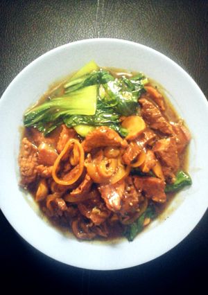 Foto resep Pokcoy Siram Sapi Lada Hitam