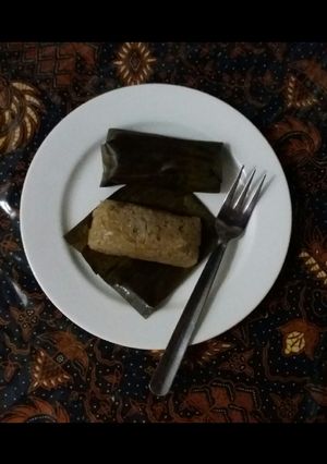 Foto resep lepet pisang ketan
