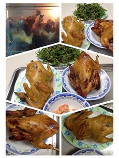 Hình của món Công thức gà nướng mật ong, gà nướng muối ớt.