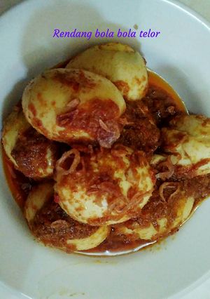 Foto resep Rendang bola bola telur