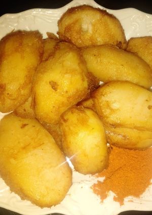 A picture of Soyayyen dankali mai kwai.
