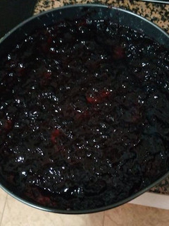 Una foto de Tarta de queso con arándanos