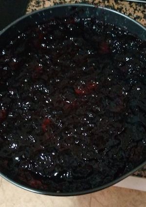 Una foto de Tarta de queso con arándanos