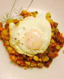 Charquicán con huevo frito