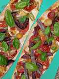 Coca Colorida de Tomates e Higos