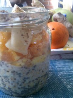 Una foto de Avena de refri