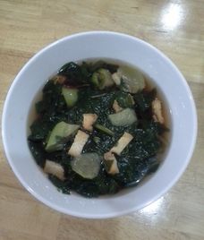 canh rau dền mồng tơi