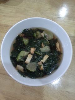 Hình của món Canh rau dền, mồng tơi, bồ ngót, mướp chay.