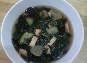 Hình của món Canh rau dền, mồng tơi, bồ ngót, mướp chay.