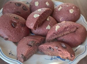 Una foto de Galletas red velvet