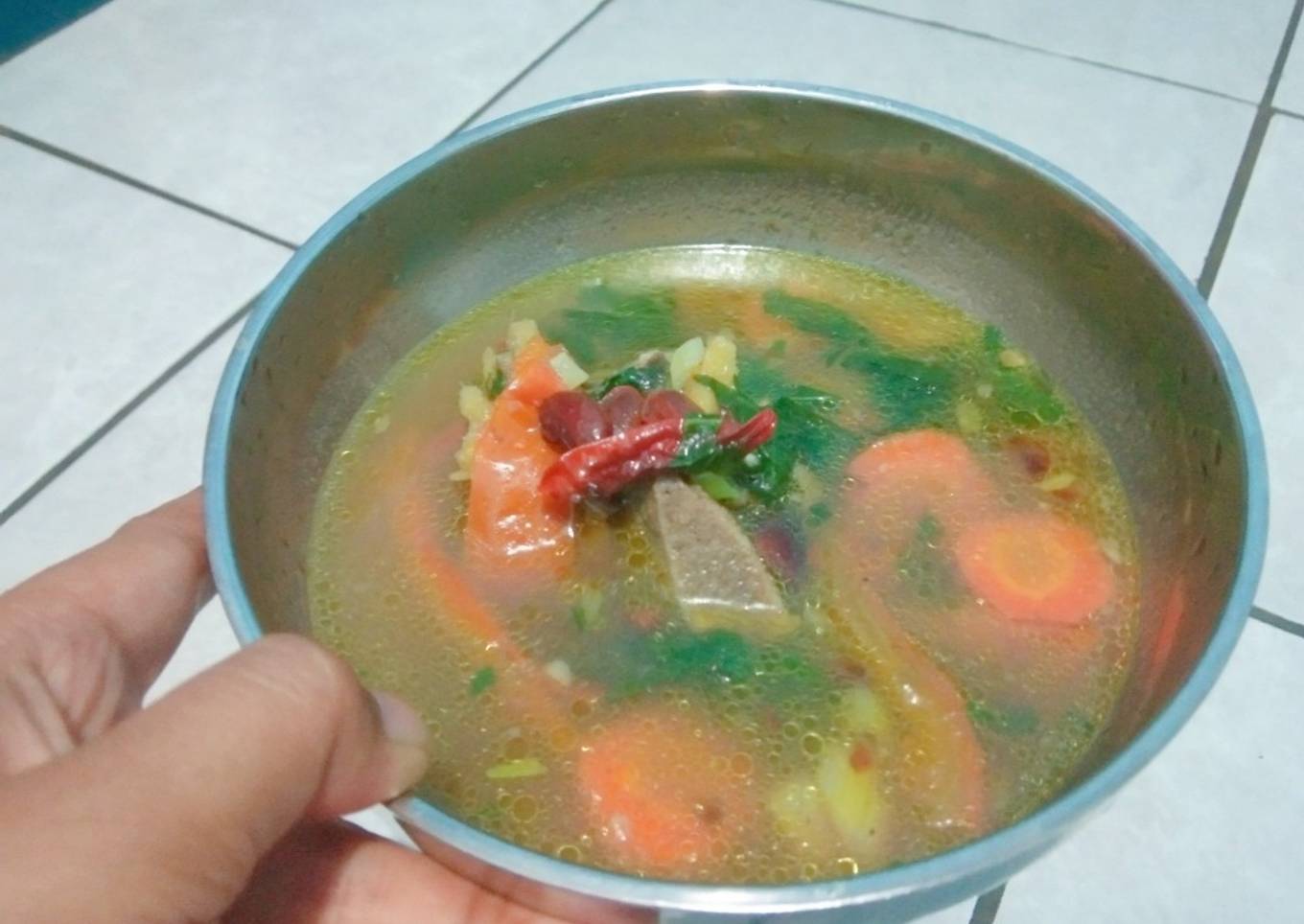 Sup iga sapi ala anak kos