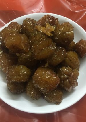 Hình của món Mứt táo.