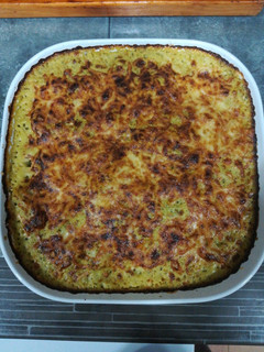 Una foto de Gratinado de verduras con bechamel de calabacín