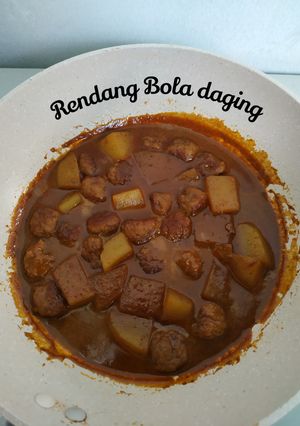 Foto resep Rendang Bola Daging Bumbu Instan