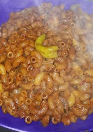 صورة لوصفة معكرونة بالصويا صوص