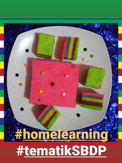 Foto resep STEAMED RAINBOW CAKE NY. LIEM