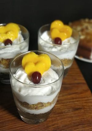 A picture of Mango mousse (Healthy cake).