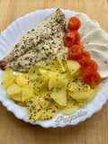 Dorada con patatas al limón 🍋