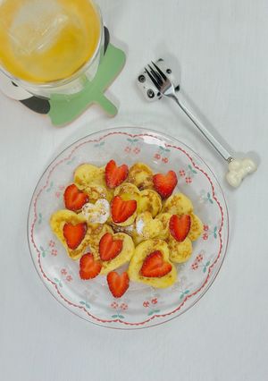 Foto resep Heart French Toast ❤️