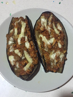Una foto de Berenjenas rellenas