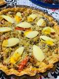 TARTA DE ATÚN DESMENUZADO Y CABALLA 🥧🐠🐟🧅🫑🥚🥧🐟🐠