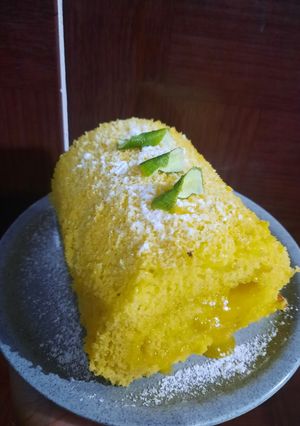 Una foto de Jelly roll de crema de limón 🍋
