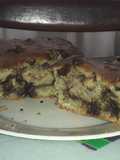 Torta de banano y chocolate