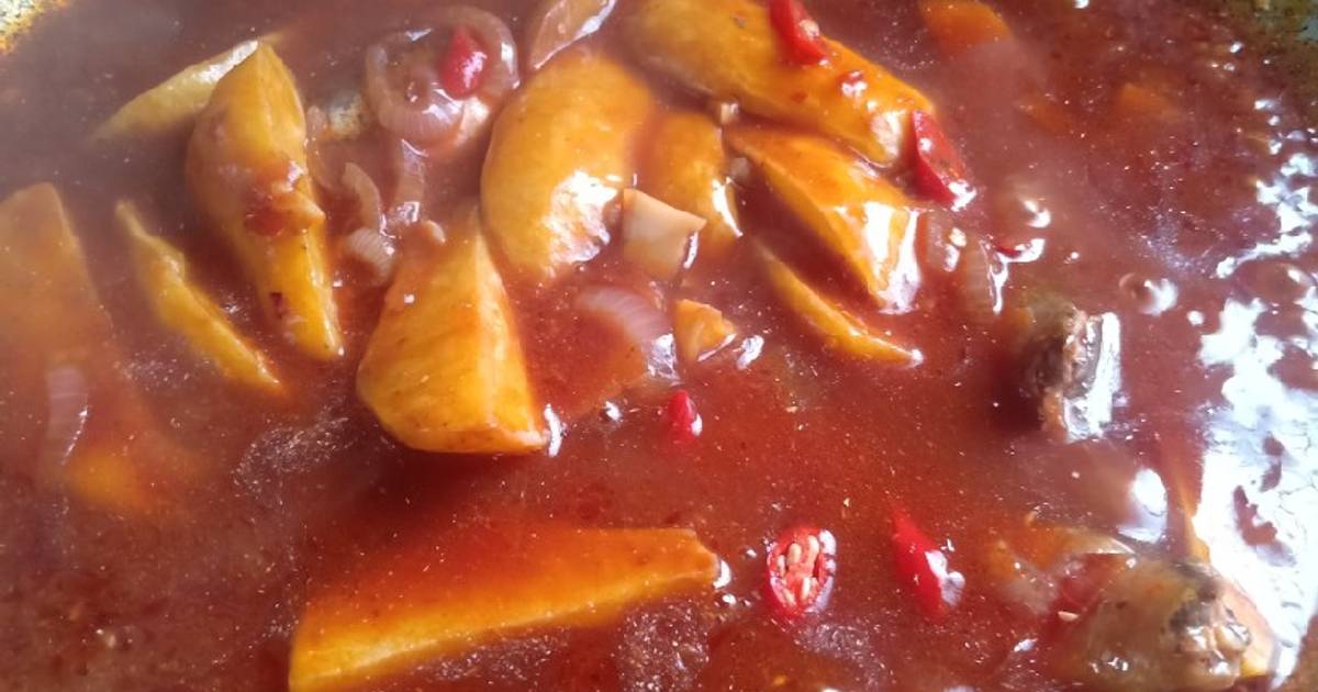 Resipi Lauk Sardin Tumis Dan Kentang Oleh Akak Phop Cookpad