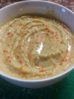 Una foto de Hummus de garbanzos