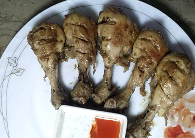 Steam roast drumsticks