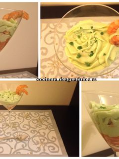 Una foto de Copitas de mar y aguacate